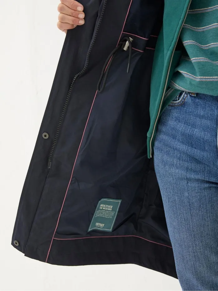Fat Face Coats and Jackets Juno Navy Waterproof Long Coat 8211 Women