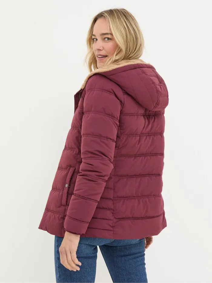 Fat Face Coats and Jackets Lara Red Lara Puffer Coat 8211 Women