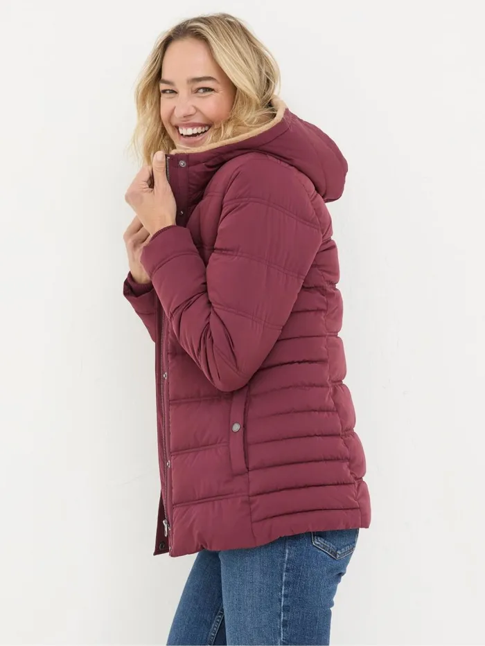 Fat Face Coats and Jackets Lara Red Lara Puffer Coat 8211 Women