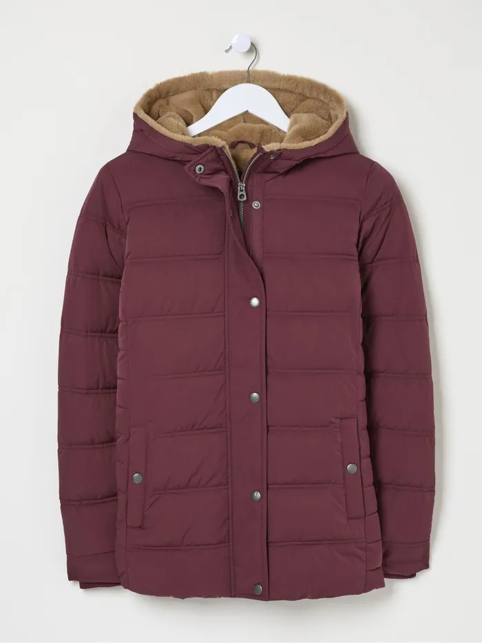 Fat Face Coats and Jackets Lara Red Lara Puffer Coat 8211 Women