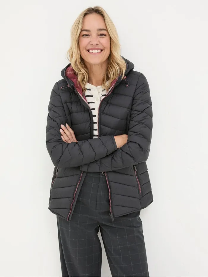 Fat Face Coats and Jackets Ruby Black Lightweight Puffer Jacket 8211 Women