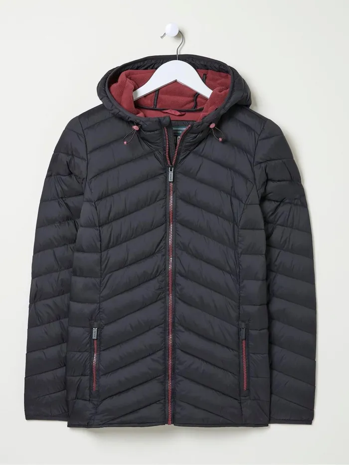 Fat Face Coats and Jackets Ruby Black Lightweight Puffer Jacket 8211 Women