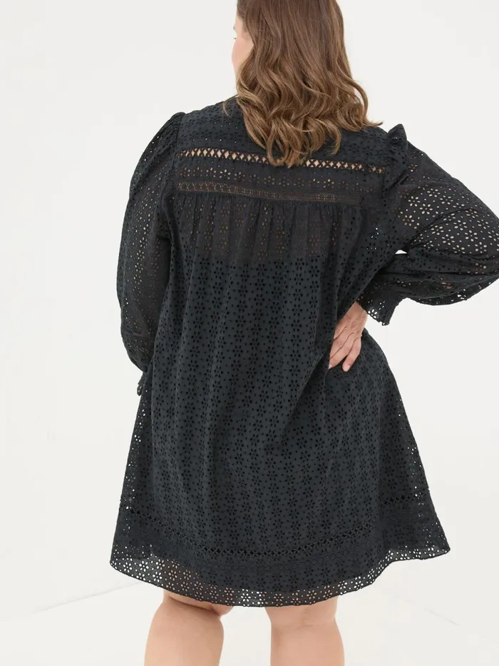 Fat Face Dresses Black 100 Cotton Brody Detail Dress 8211 Women