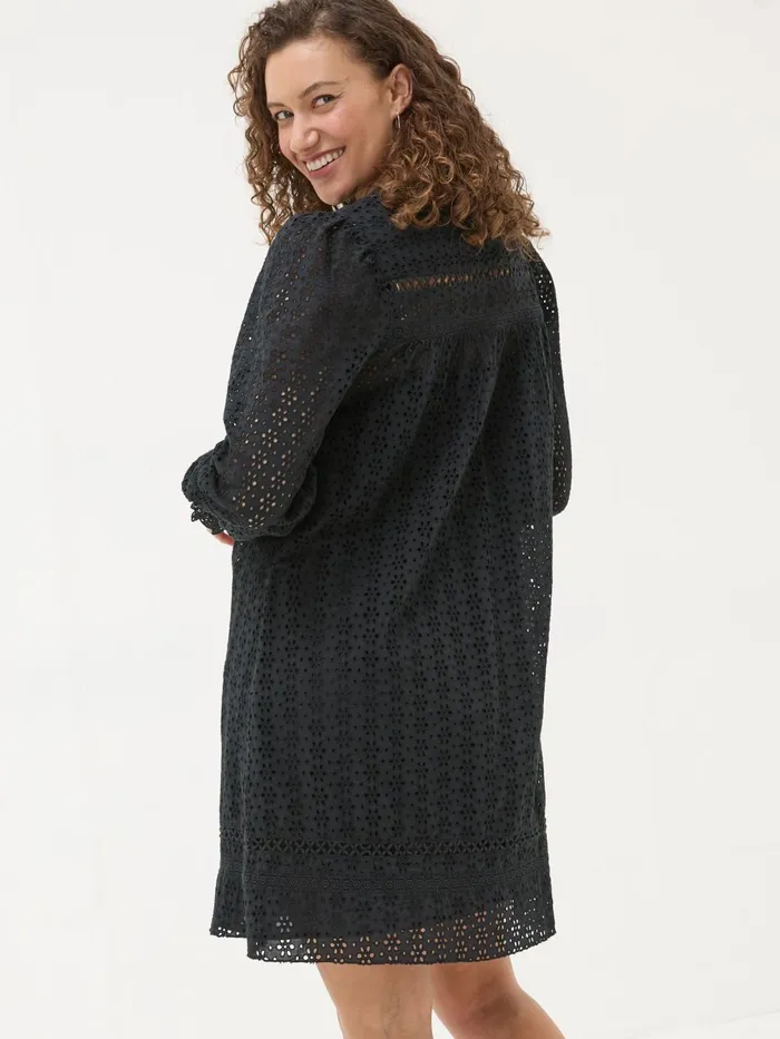 Fat Face Dresses Black 100 Cotton Brody Detail Dress 8211 Women