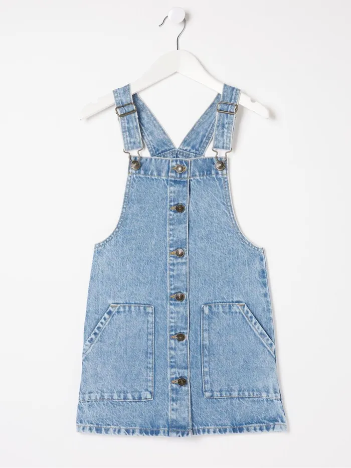 Fat Face Dresses Blue Denim Pinafore Dungarees 8211 Kids