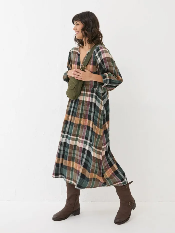 Fat Face Dresses Ceil Multi Check Dress 8211 Women