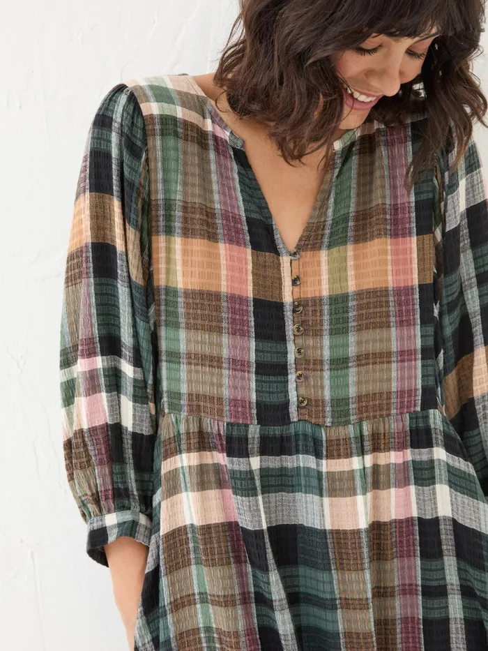 Fat Face Dresses Ceil Multi Check Dress 8211 Women