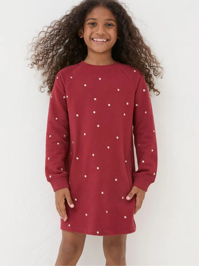 Fat Face Dresses Red Georgia Sweat Dress 8211 Kids