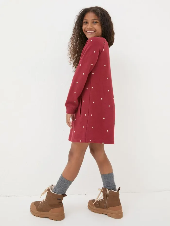 Fat Face Dresses Red Georgia Sweat Dress 8211 Kids