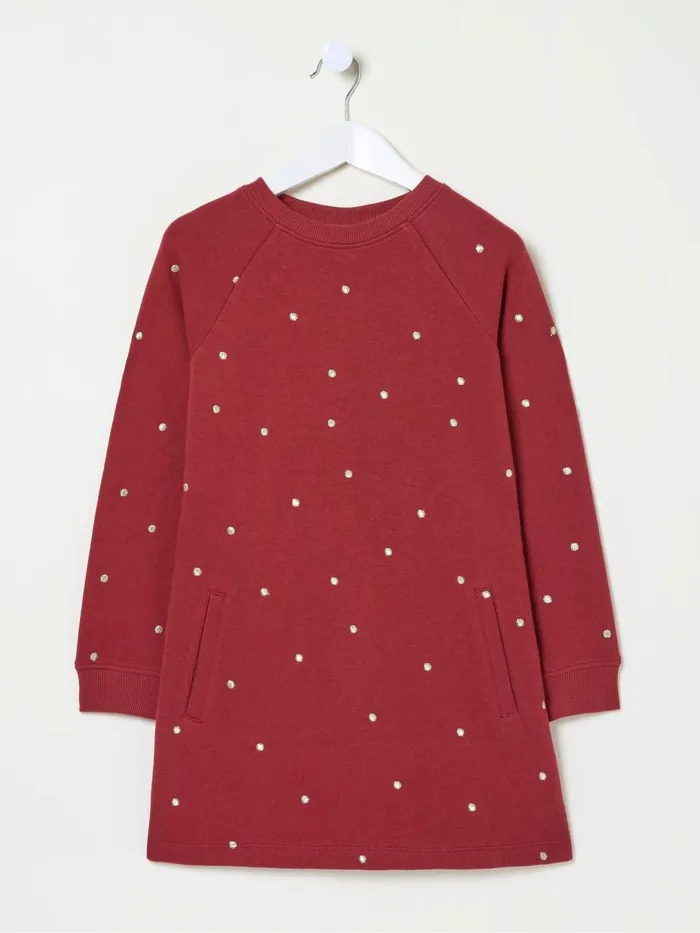 Fat Face Dresses Red Georgia Sweat Dress 8211 Kids