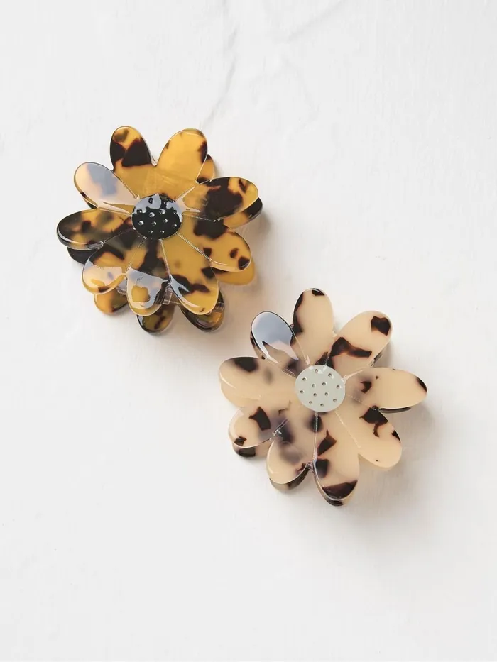 Fat Face Hair Accessories Brown 2 Pack Flower Clips 8211 Women