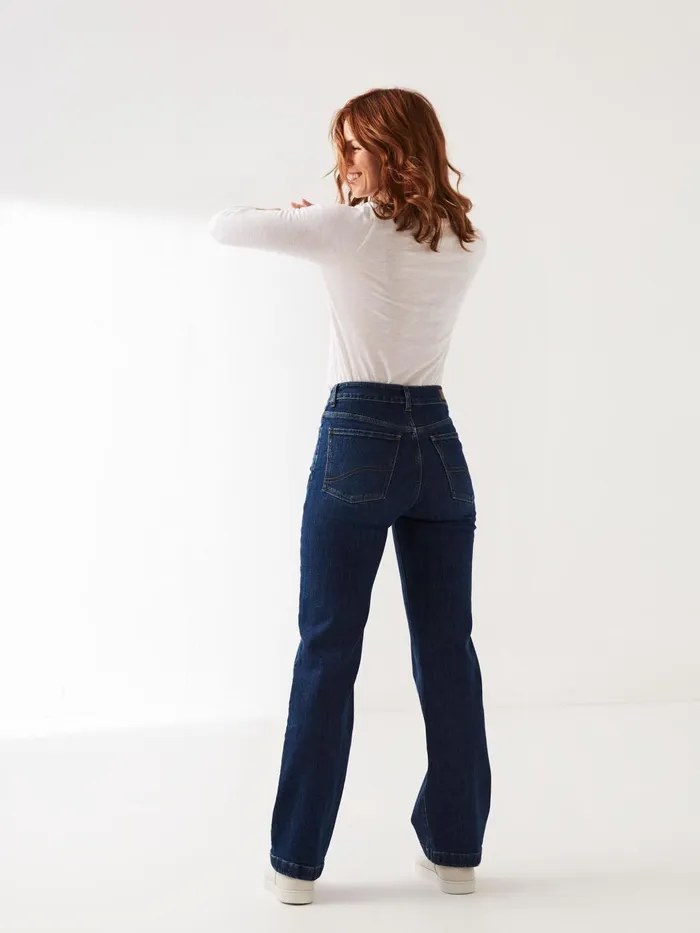 Fat Face Jeans Elise Blue Wide Leg Jeans 8211 Women