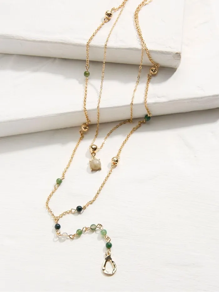Fat Face Jewellery Gold Tone Layered Necklace 8211 Women