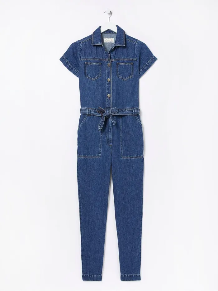 Fat Face Jumpsuits and Playsuits Blue Imogen Short Sleeve Boilersuit 8211 Women
