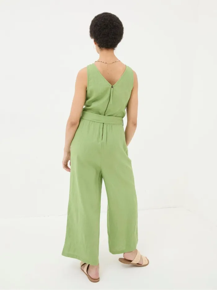 Fat Face Jumpsuits and Playsuits Liz Green Linen Jumpsuit 8211 Women