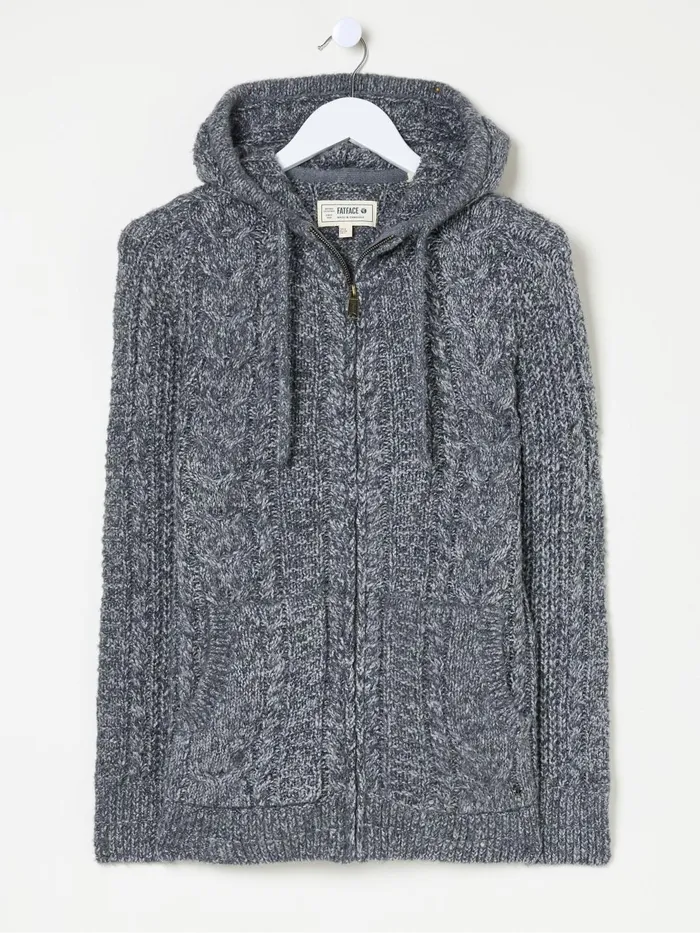 Fat Face Knitwear Alicia Charcoal Grey Hoodie 8211 Women