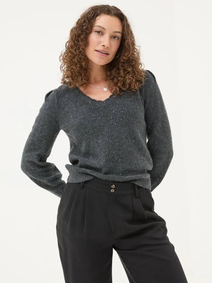 Fat Face Knitwear Charcoal Grey Jasmine Jumper 8211 Women
