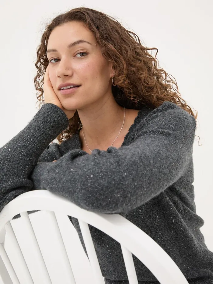 Fat Face Knitwear Charcoal Grey Jasmine Jumper 8211 Women