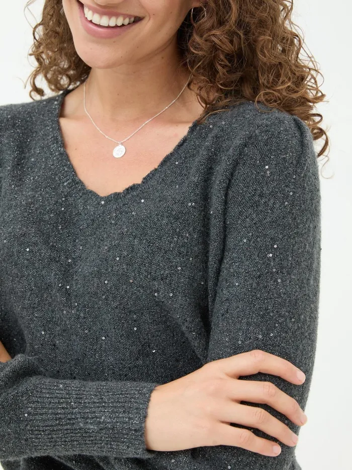 Fat Face Knitwear Charcoal Grey Jasmine Jumper 8211 Women