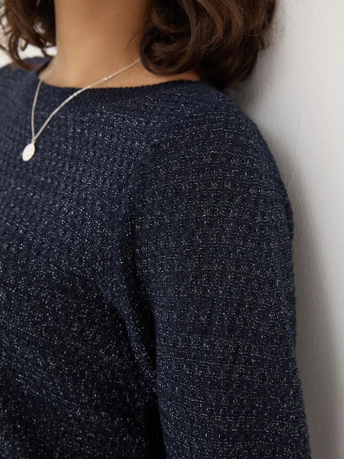 Fat Face Knitwear Dark Navy Lara Sparkle Jumper 8211 Women Fat Face Knitwear Dark Navy Lara Sparkle Jumper 8211 Women