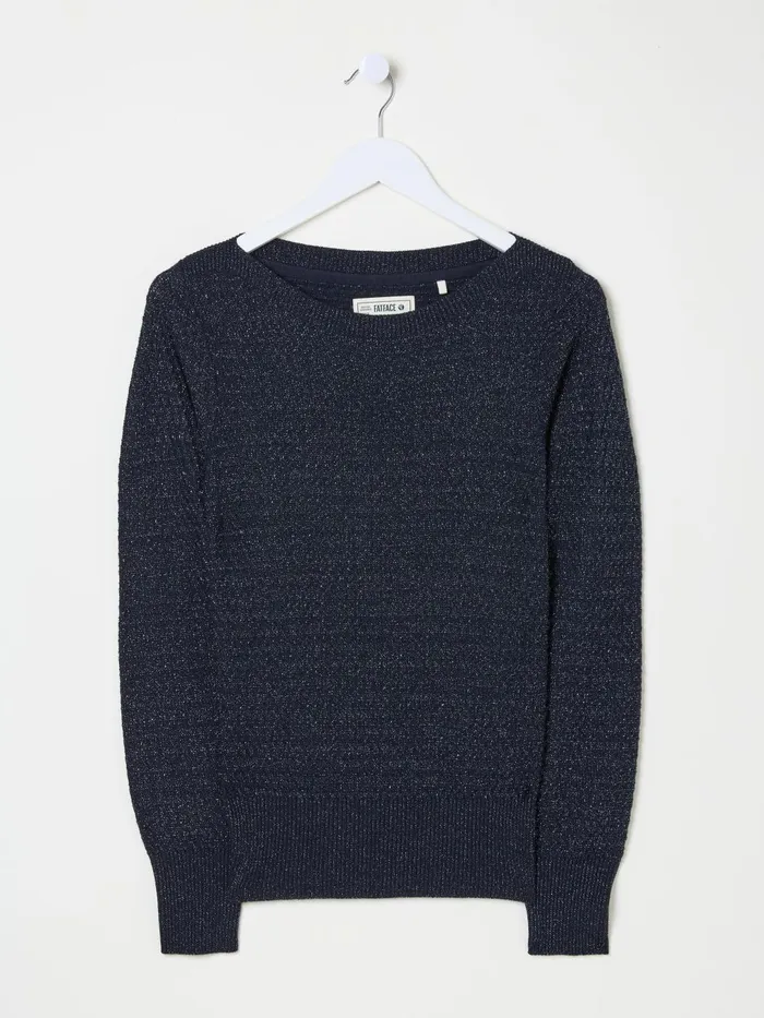 Fat Face Knitwear Dark Navy Lara Sparkle Jumper 8211 Women Fat Face Knitwear Dark Navy Lara Sparkle Jumper 8211 Women