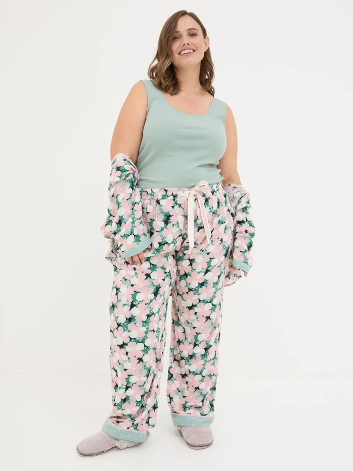 Fat Face Pyjamas and Nightwear Green Haze Rib Lounge Vest 8211 Women