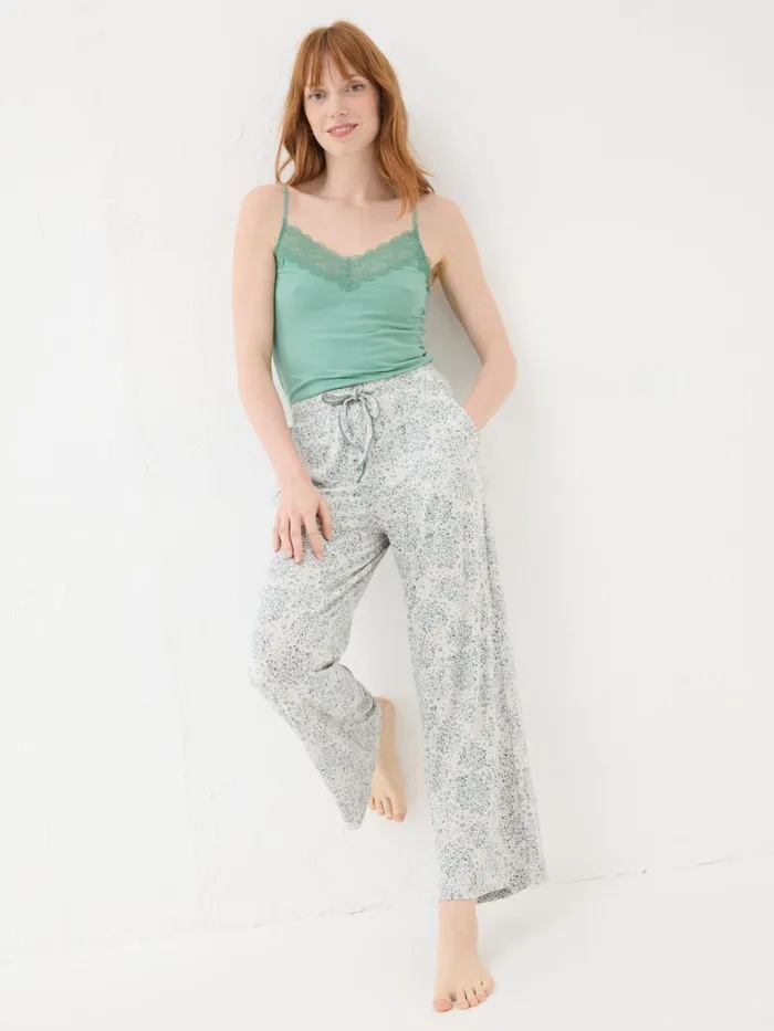 Fat Face Pyjamas and Nightwear Lola Grey Floral Jersey Pyjamas 8211 Women