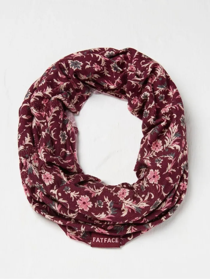 Fat Face Scarves Pink Floral Multi Use Snood 8211 Women