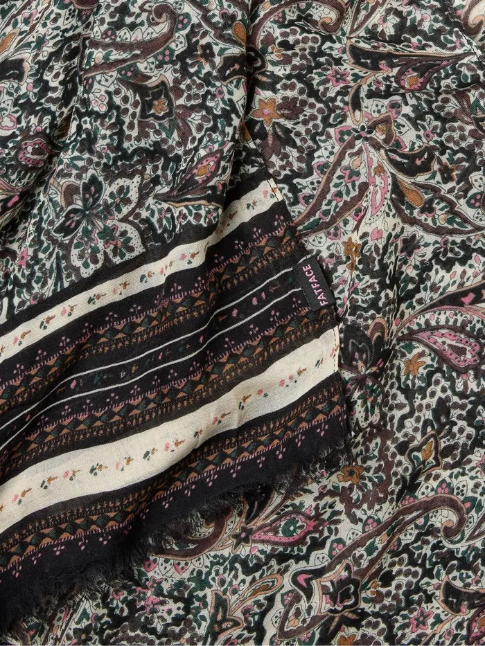 Fat Face Scarves Wild Black Ditsy Lightweight Printed Scarf 8211 Women