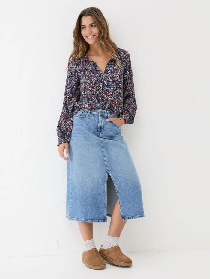 Fat Face Shirts and Blouses Dark Navy Lil Print Blouse 8211 Women Fat Face Shirts and Blouses Dark Navy Lil Print Blouse 8211 Women