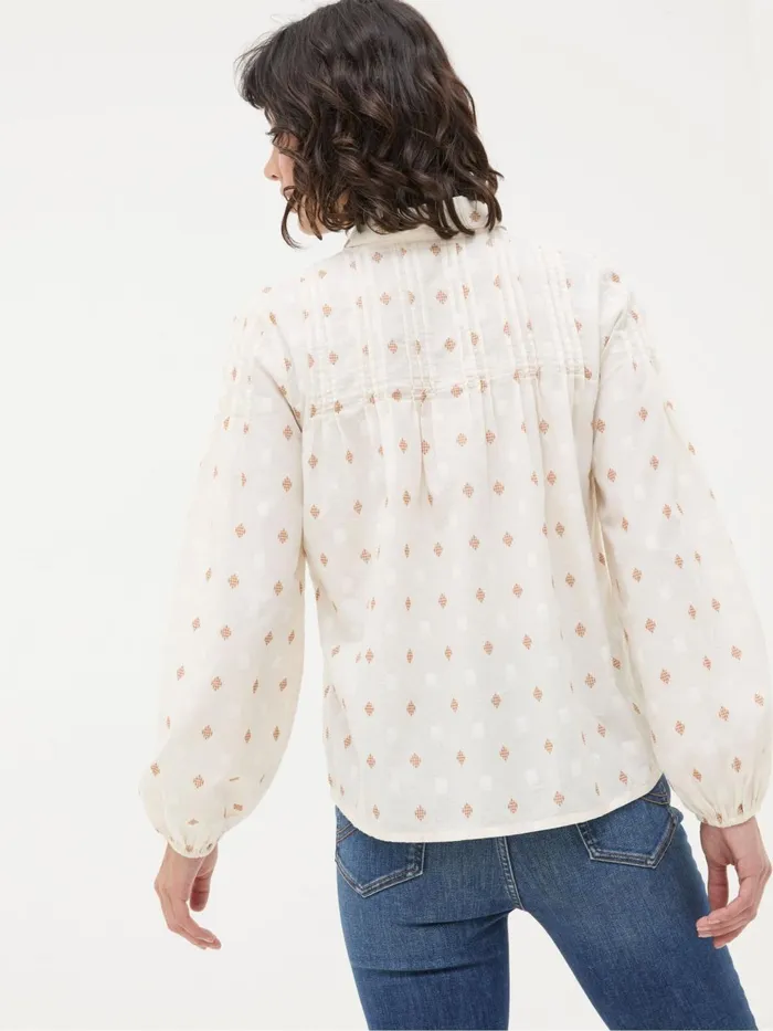 Fat Face Shirts and Blouses Elsie Ivory Dobby Blouse 8211 Women