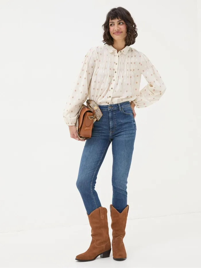 Fat Face Shirts and Blouses Elsie Ivory Dobby Blouse 8211 Women