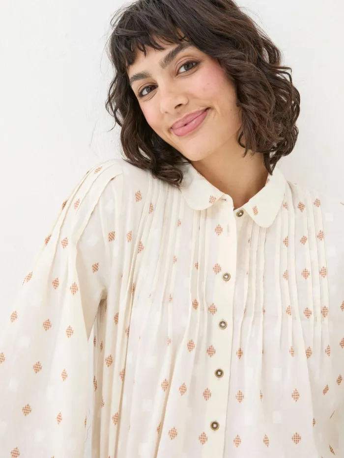 Fat Face Shirts and Blouses Elsie Ivory Dobby Blouse 8211 Women