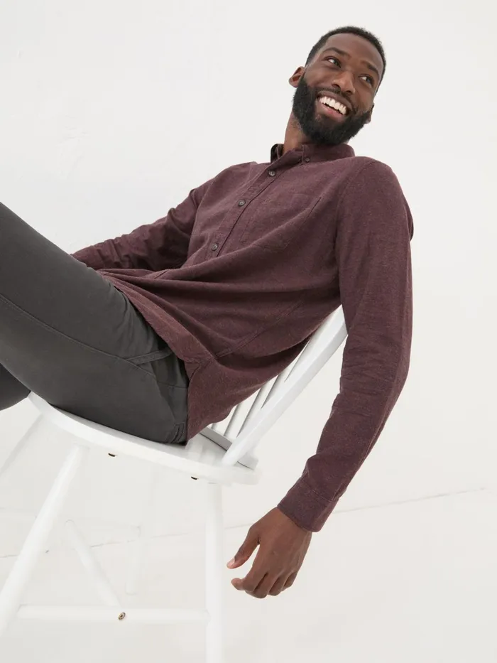 Fat Face Shirts Burgundy Red Long Sleeve Oxlow Plain 100 Cotton Shirt 8211 Men Fat Face Shirts Burgundy Red Long Sleeve Oxlow Plain 100 Cotton Shirt 8211 Men