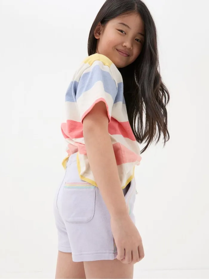 Fat Face Shorts Luna Purple Sweat Shorts 8211 Kids