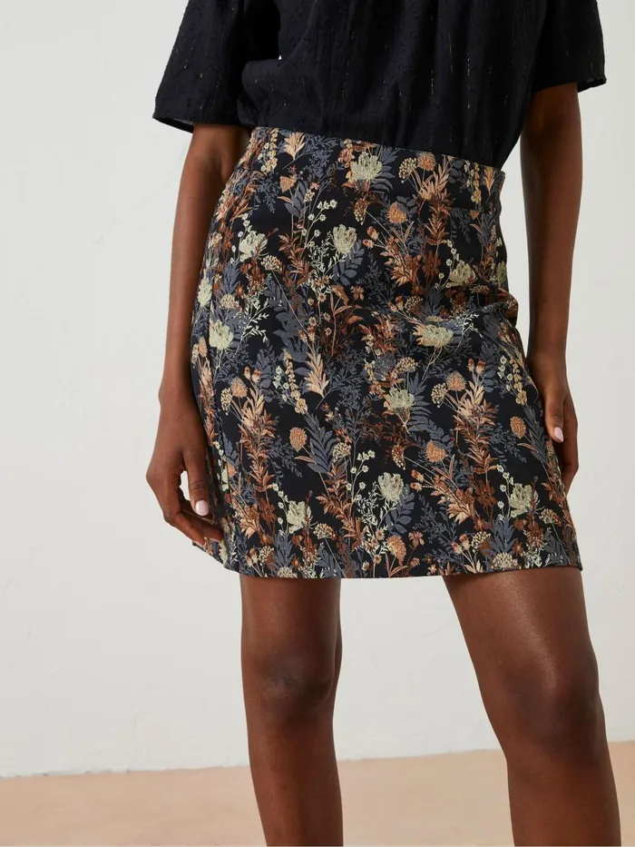 Fat Face Skirts Black Cally Jacquard Skirt 8211 Women