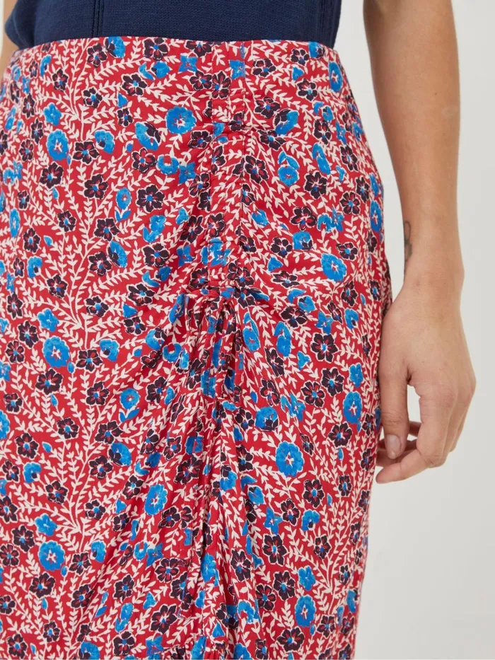 Fat Face Skirts Red Cece Woodblock Meadow Skirt 8211 Women