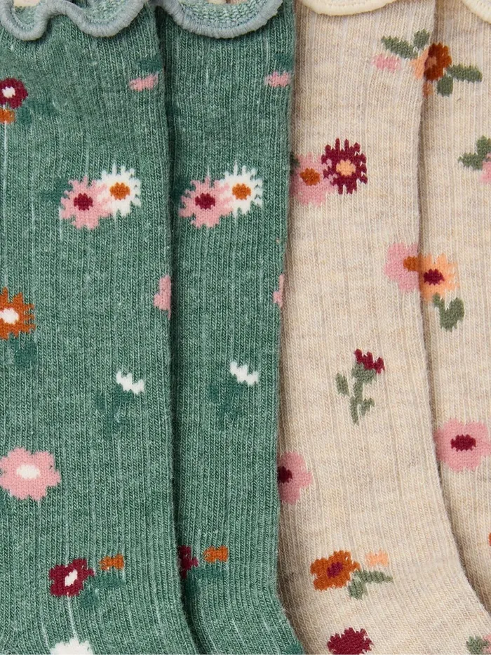 Fat Face Socks and Tights Multi 2 Pack Ditsy Floral Socks 8211 Women