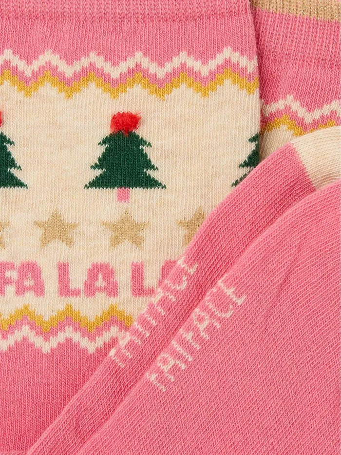 Fat Face Socks and Tights Pink Fa La La Socks 1 Pack 8211 Women