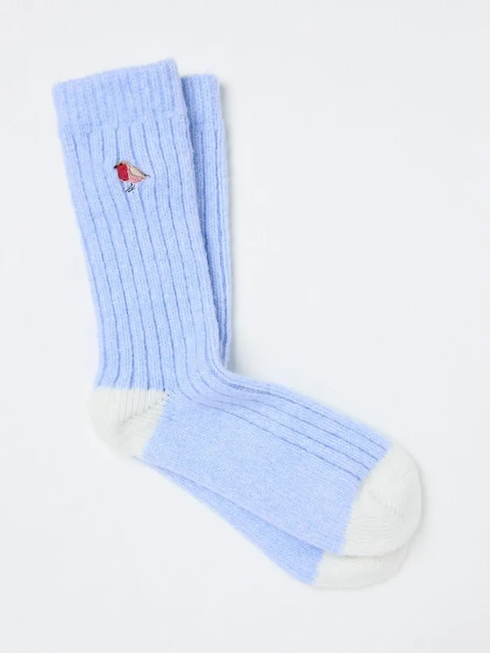 Fat Face Socks and Tights Robin Blue Robin Super Soft Socks 8211 Women