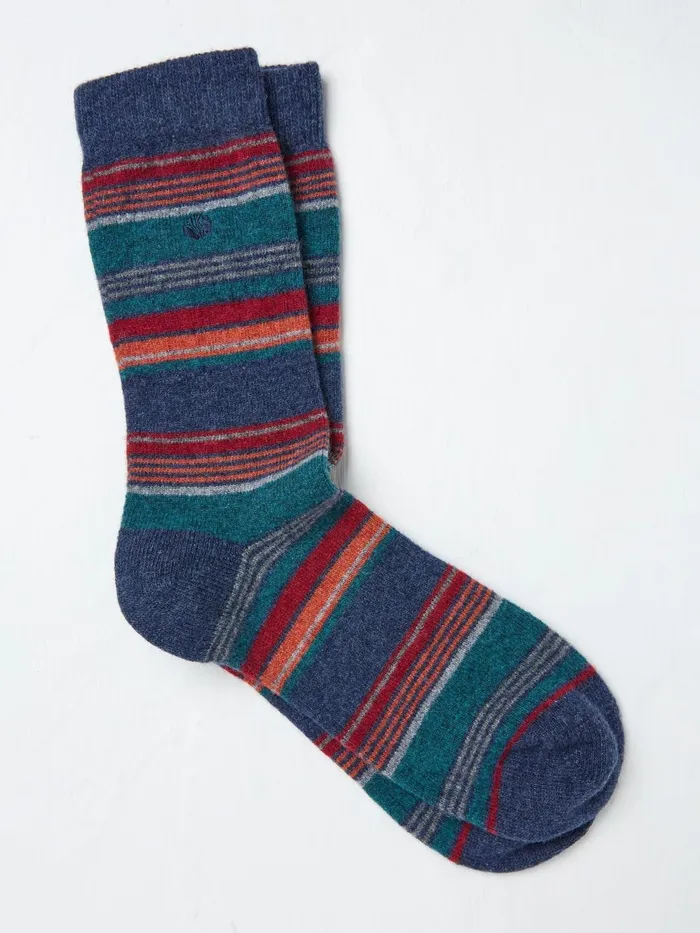 Fat Face Socks Blue Merino Wool Blend Socks 8211 Men