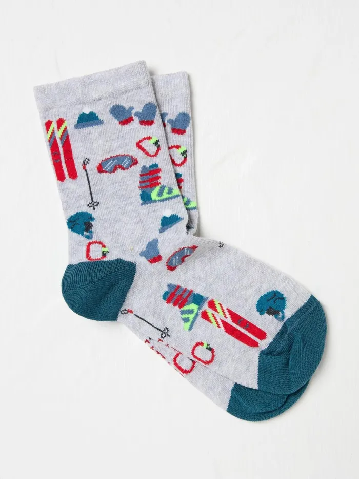 Fat Face Socks Grey Socks 1 Pack 8211 Kids