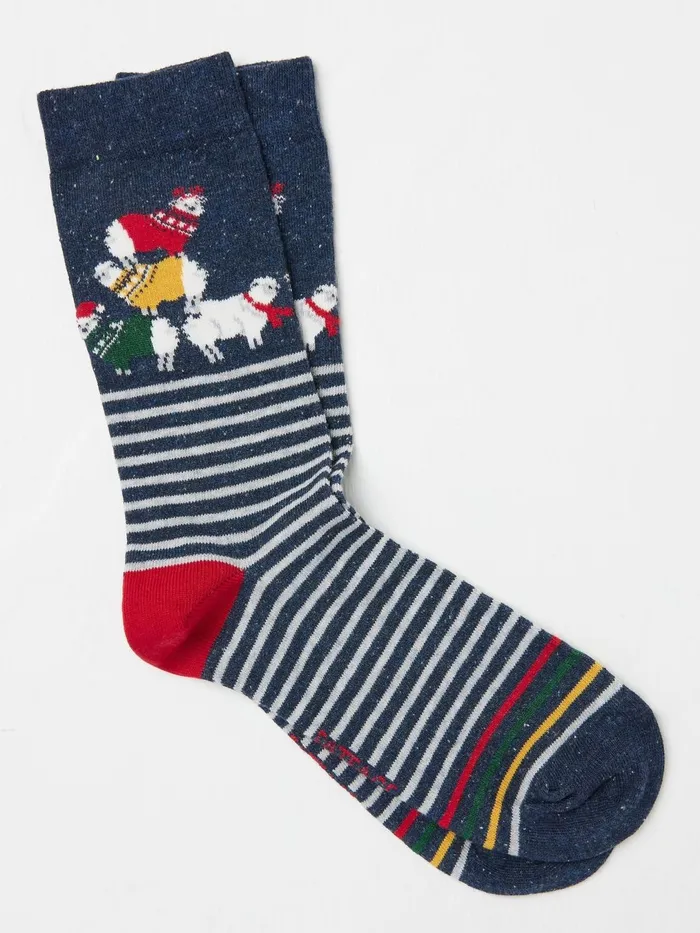 Fat Face Socks Navy Ram Tower Socks 1 Pack 8211 Men