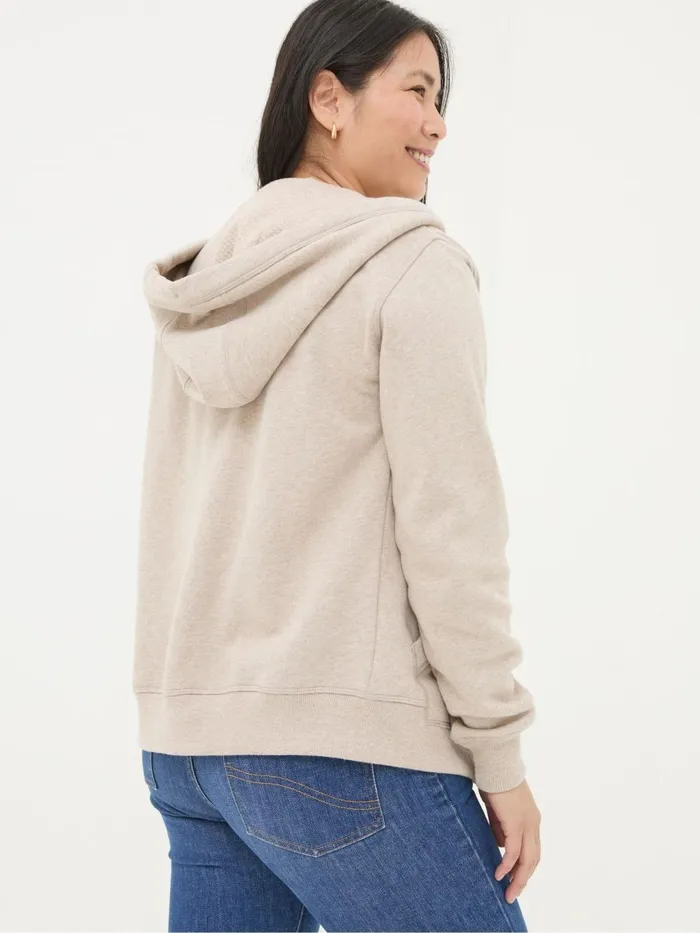 Fat Face Sweatshirts and Hoodies Amy Oatmeal Zip Through Hoodie 8211 Women