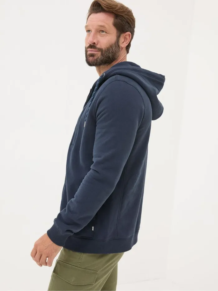 Fat Face Sweatshirts and Hoodies Brooke Navy Blue Zip Through Hoodie 8211 Men