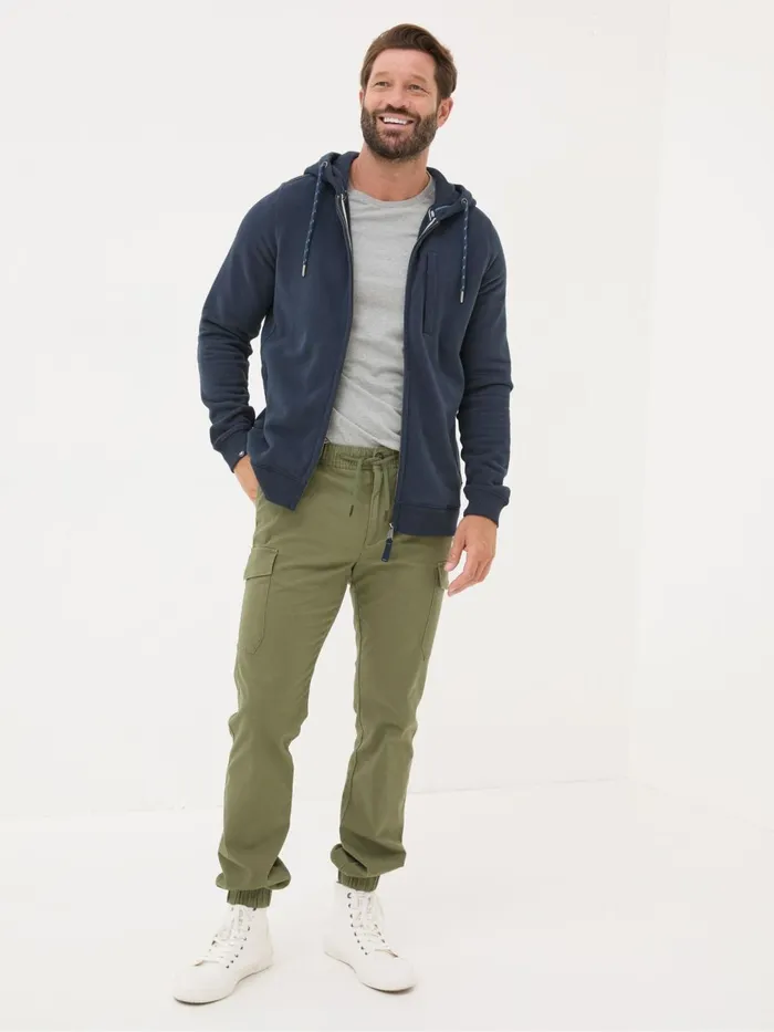 Fat Face Sweatshirts and Hoodies Brooke Navy Blue Zip Through Hoodie 8211 Men