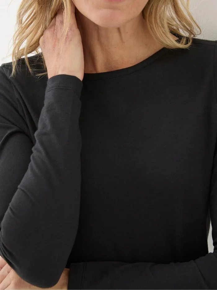 Fat Face Tops and TShirts Bree Black TShirt 8211 Women