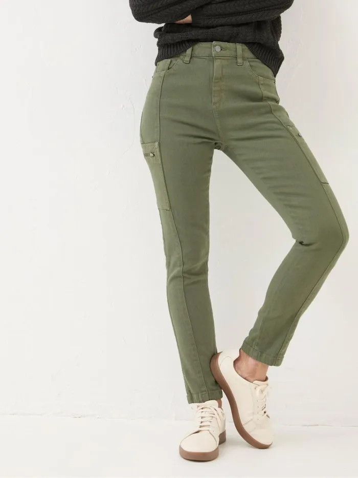 Fat Face Trousers and Leggings Malvern Green Cargo Trousers 8211 Women