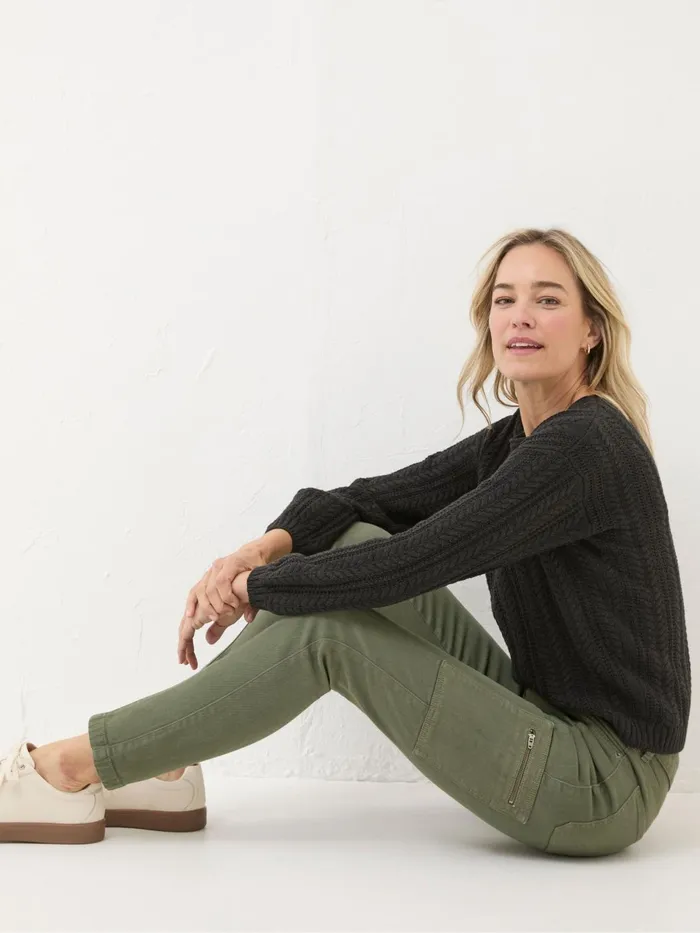 Fat Face Trousers and Leggings Malvern Green Cargo Trousers 8211 Women