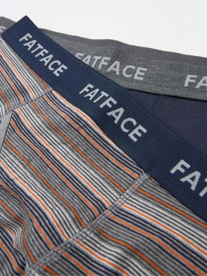 Fat Face Underwear Blue 2 Pack Compton Stripe Boxers 8211 Men
